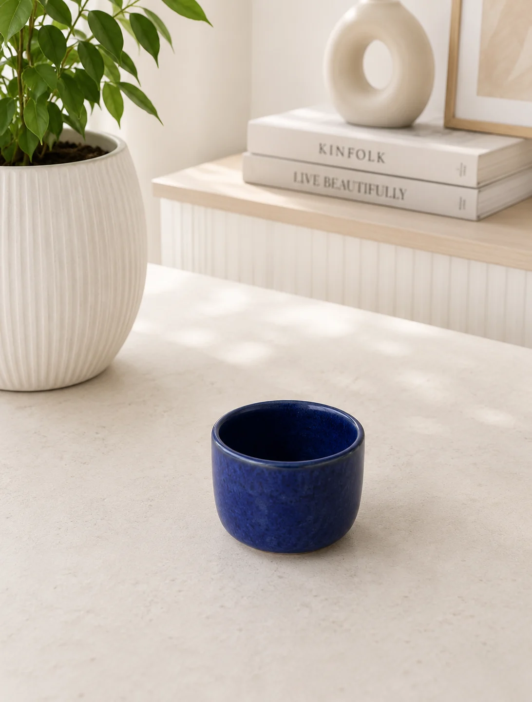 Candle Bowl blue